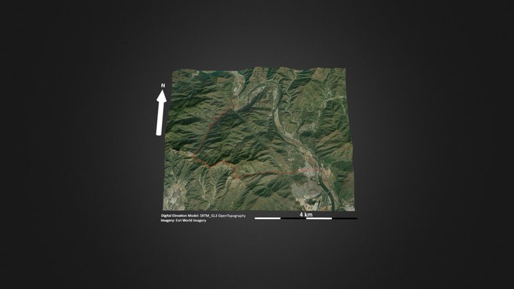三黄山（一渡_五渡） – Free 3D Model STL