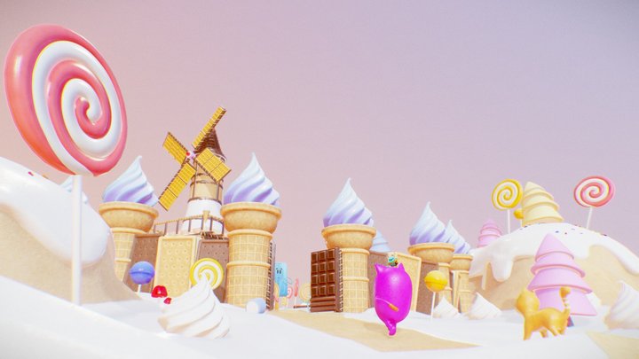 Jellys arrive at Cookie Base #bcon22challenge 3D Model