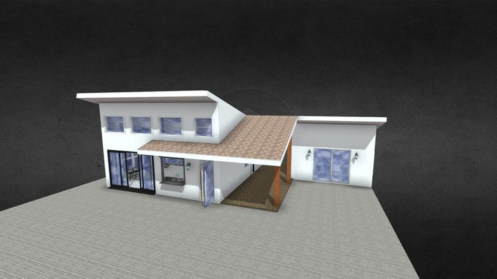 Pool House 3D Model