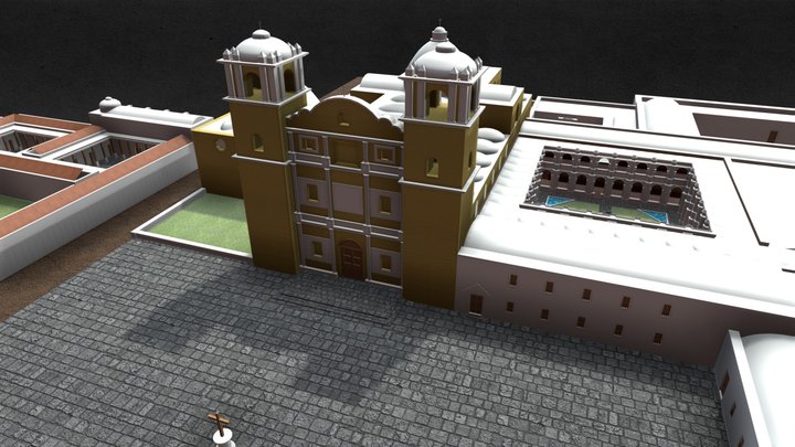 Santo Domingo Convent, Antigua, Guatemala 3D Model