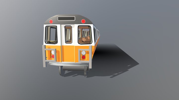 Mbta Orange line interior full 3D 2025 3D Model