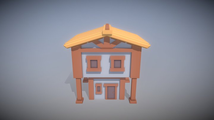 Low poly House 3 3D Model