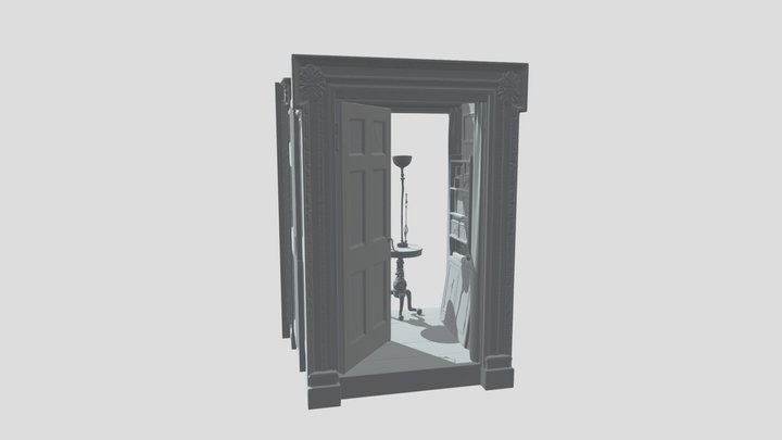Victorian Internal Doorway 3D Model