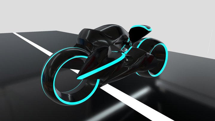 Moto futurista 3D Model