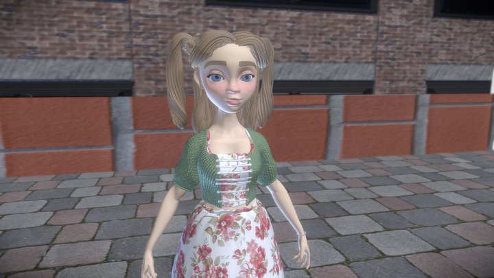 Cotagecore Girlfriend 3D Model