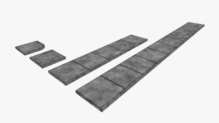 SideWalk 3D Model