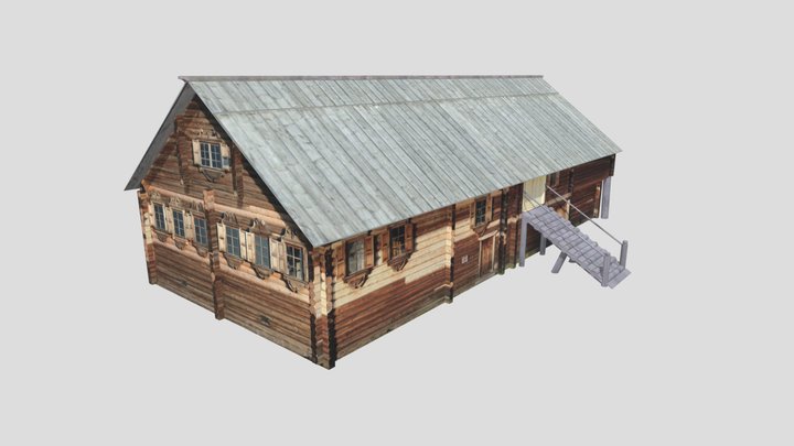 Дом Сергеева из д. Логморучей 3D Model