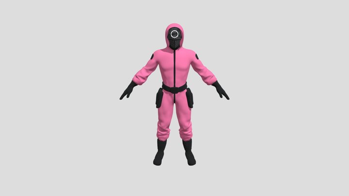 circle character squid game 3D Model