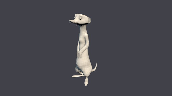 Meerkat 3D Model