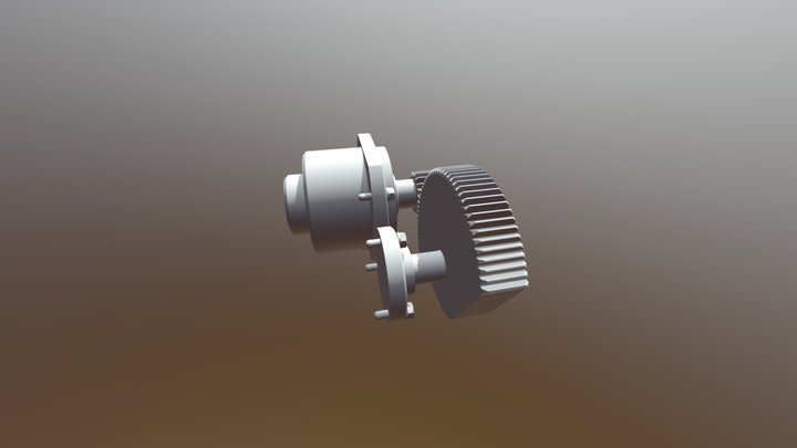 3D Gearbox 3D Model