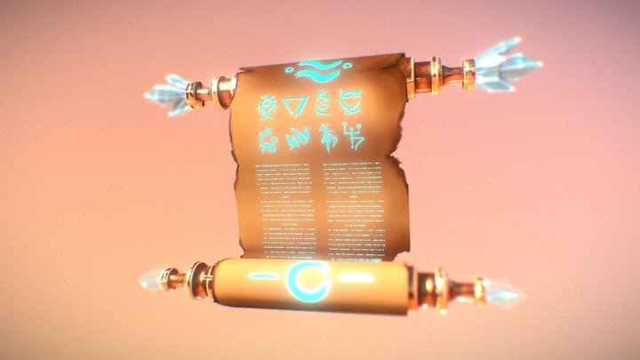 Scroll of Learning 3D Model