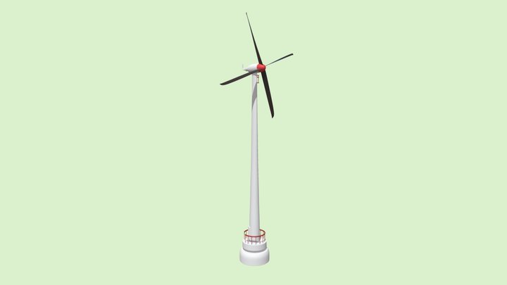 Simple Windmill 3D Model