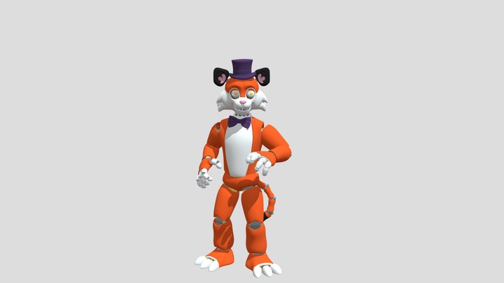 Fire Tiger  fnat 3D Model
