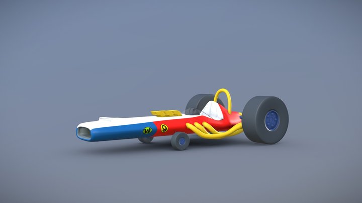 The Turbo Terrific - Wacky Races 3D Model