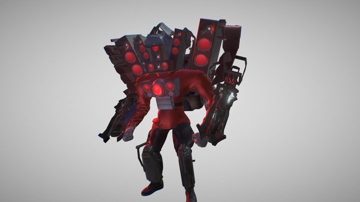 Upgraded titan speakerman 3D Model