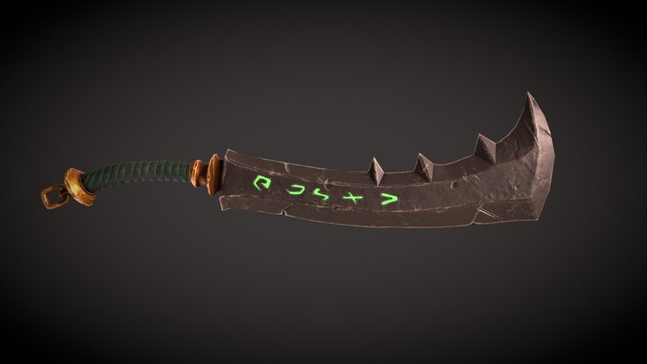Stylized Sword 3D Model