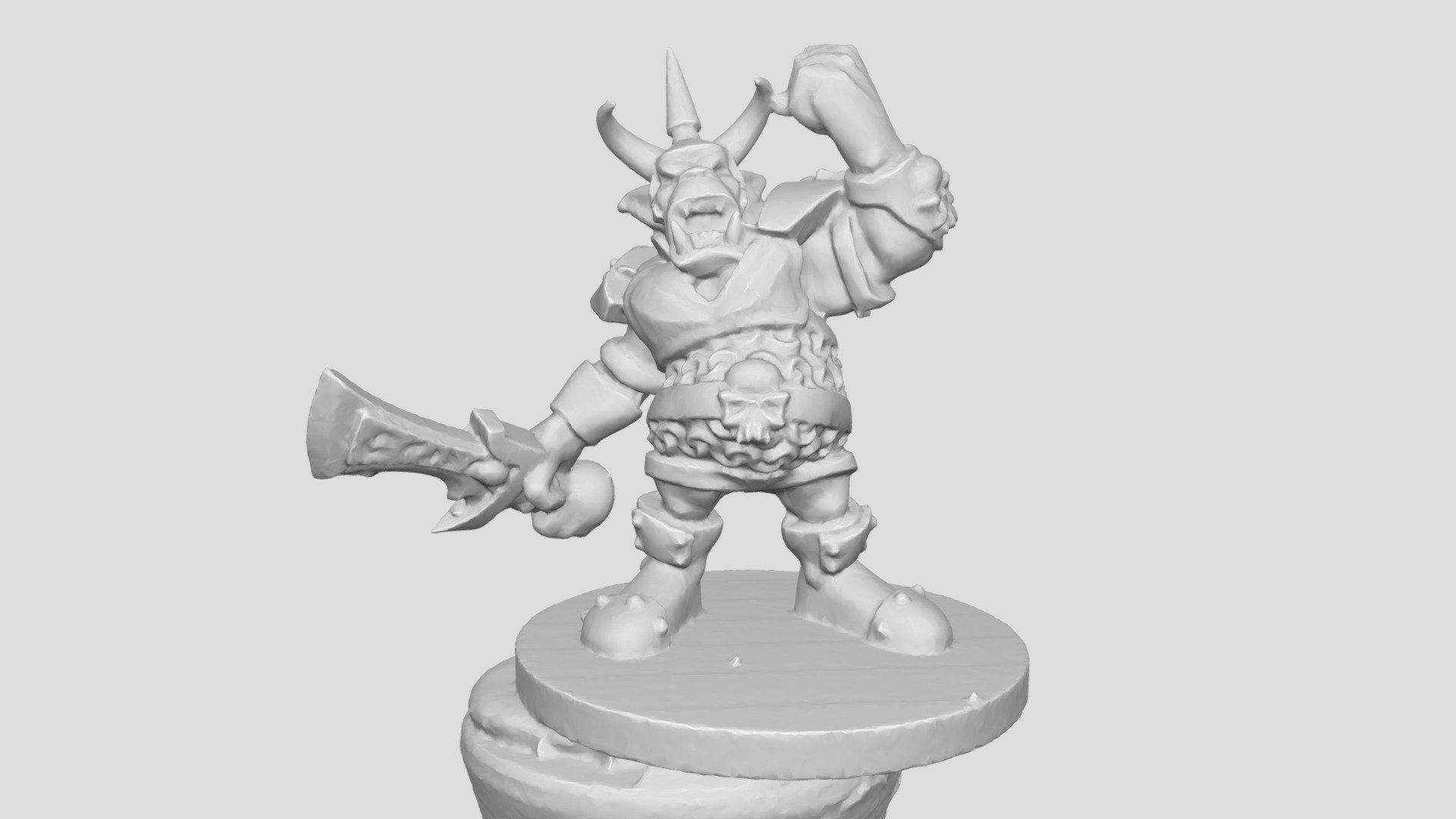 3d Scanned 28mm miniature