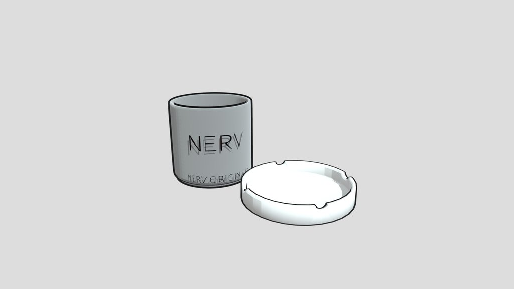 Nerv Anime Style Mug And Ashtray