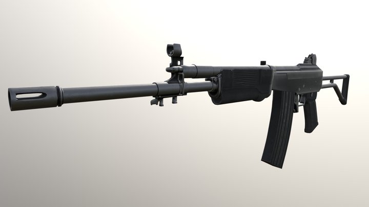 Galil Rifle 3D Model