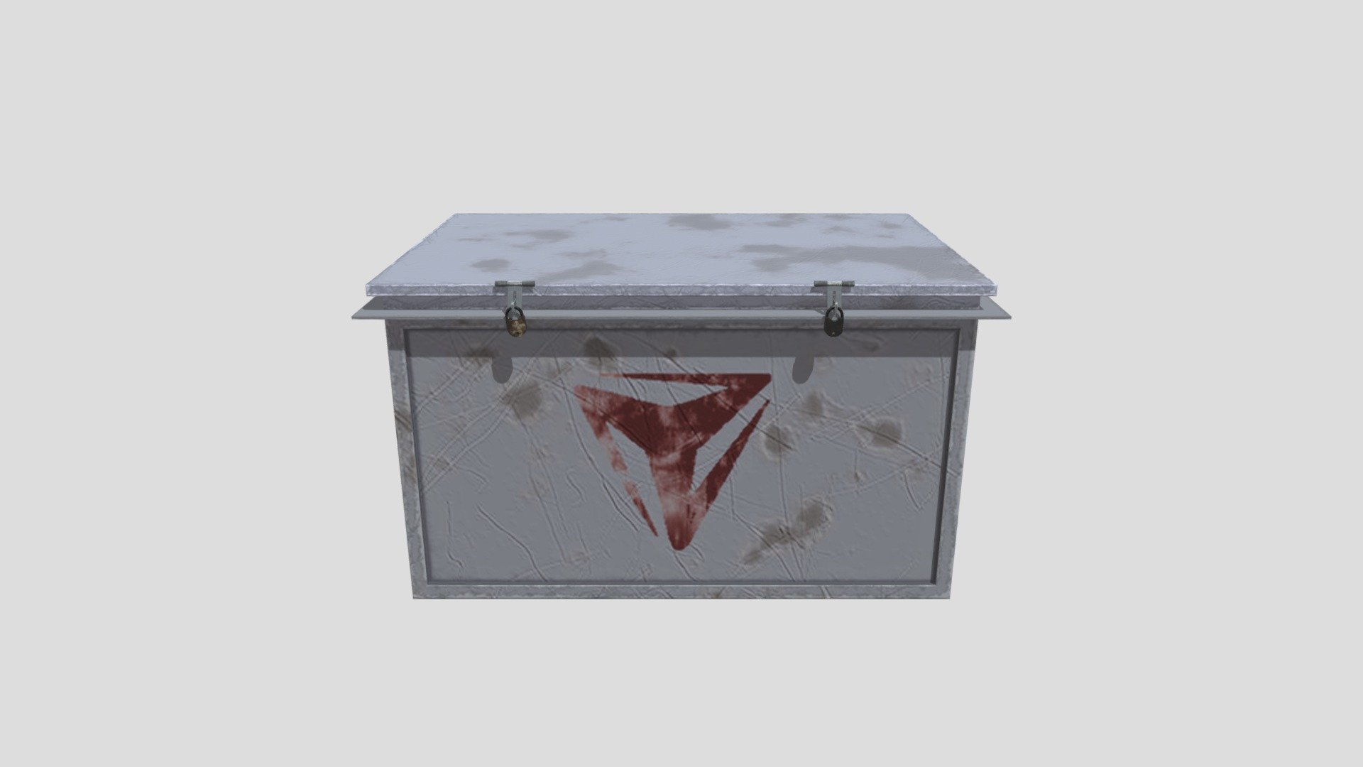 Metallic container — Sketchfab embed 3D viewer