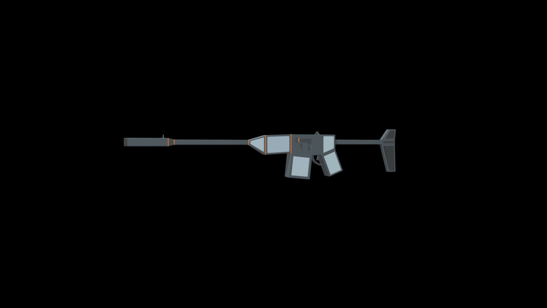 Assault Rifle MK1 (Low poly weapon)