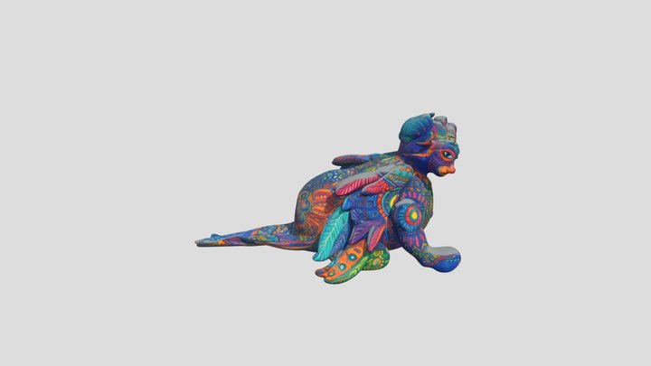 colorful animal 3d model