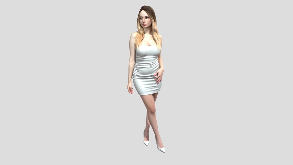 Shimmering Silver Dress