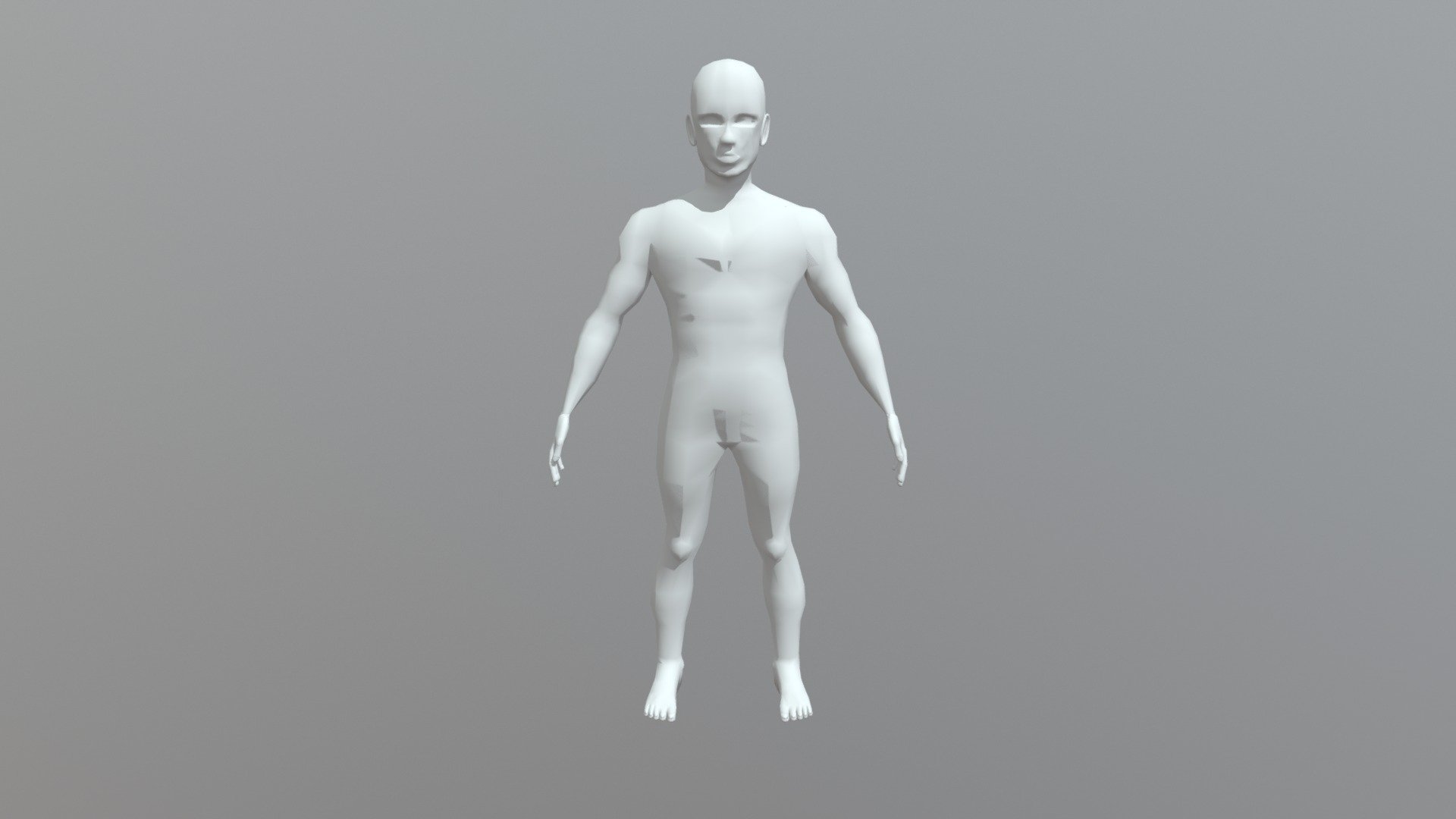 Generic Human Male (w/o MeshSmooth) - 3D model by Malcolm Ferguson ...