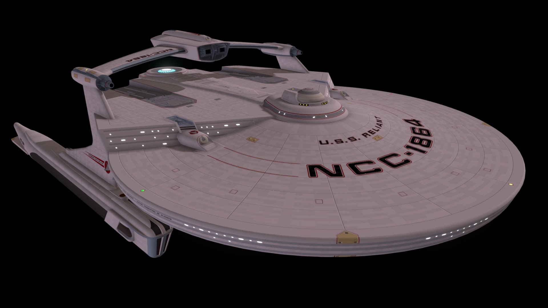 Miranda Class U S S Reliant NCC 1864 Variant 3D Model By Major 