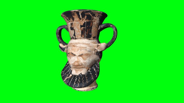 3 - KANTHAROS GIANIFORME ATTICO A FIGURE ROSSE 3D Model