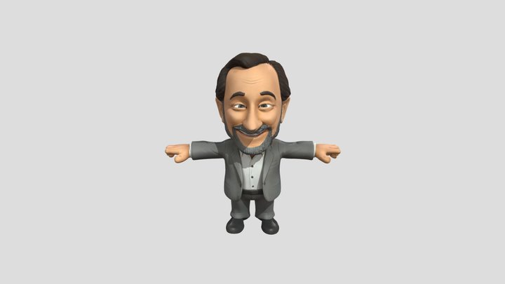 Smiling Figurine 3D Model
