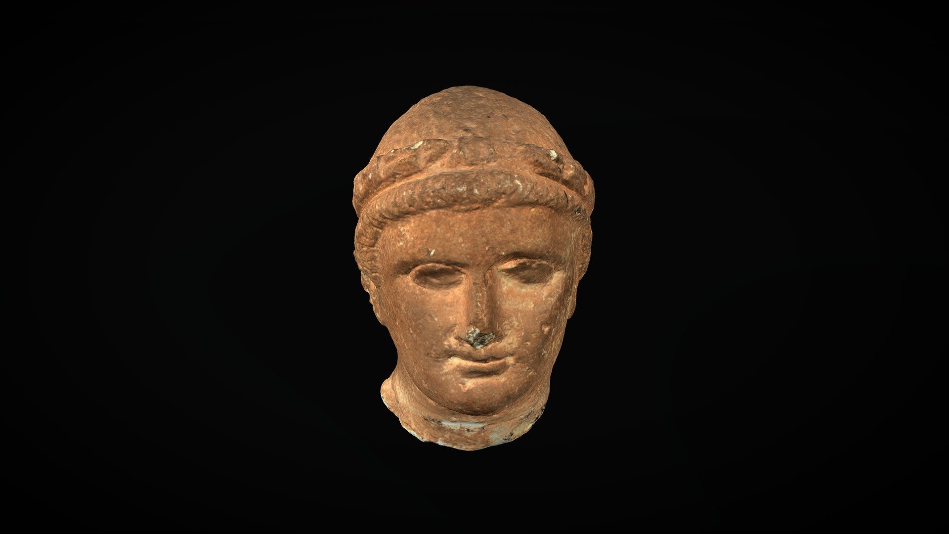 SAM A 0286 Limestone Head of a Votary 3D model by AMRICHA [250c04c] Sketchfab