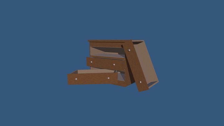 Drawers - Disheveled 3D Model