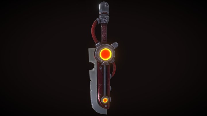 Steampunk Sword -  Ruined King Fan Art 3D Model