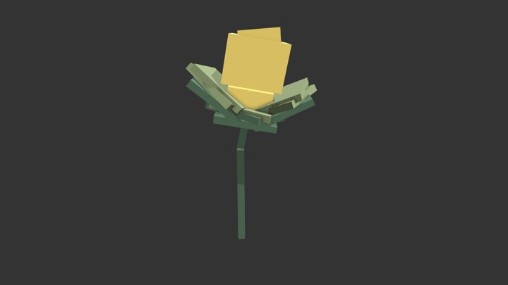 Lemon Flower 3D Model
