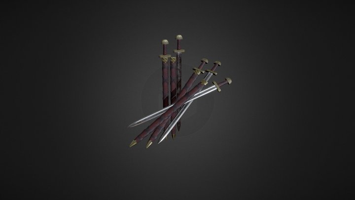 Medieval rus sword 3D Model