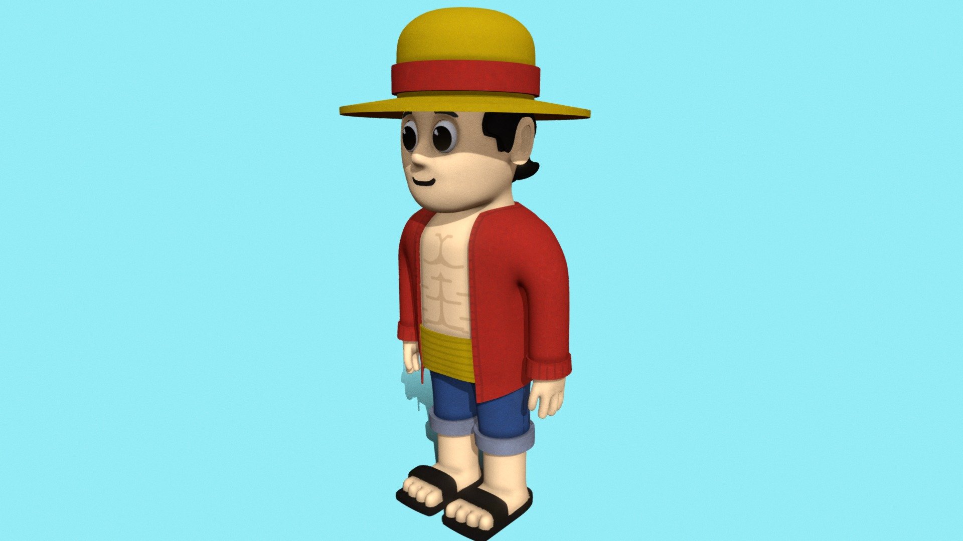 Habbo Hotel Keko One Piece Skin 3D - 3D model by mateo3d_ [250da2f ...