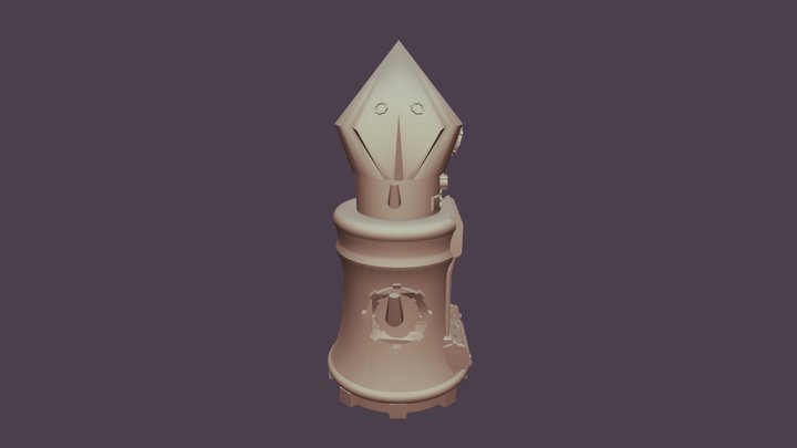 Steampunk Bishop - Chess Piece