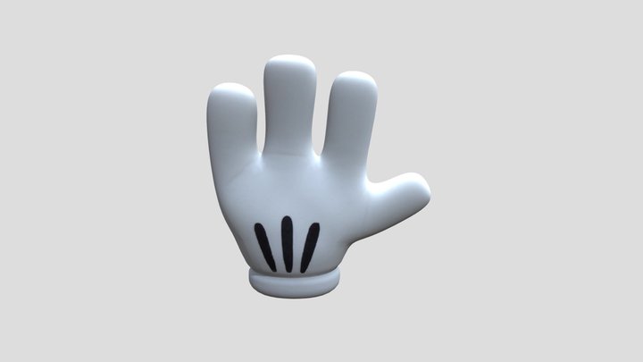 Mickey_Gloves_n1 3D Model