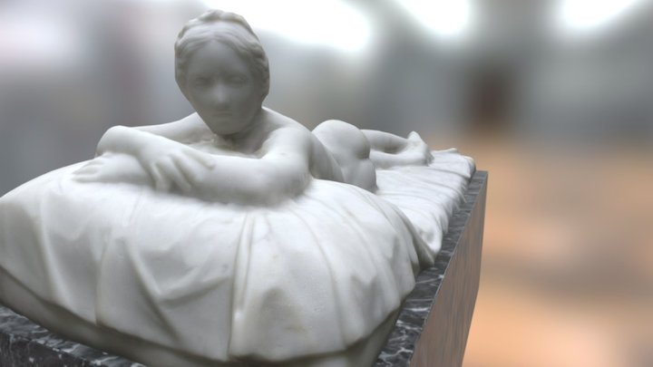 Laying Girl from the "Alte Nationalgalerie" 3D Model