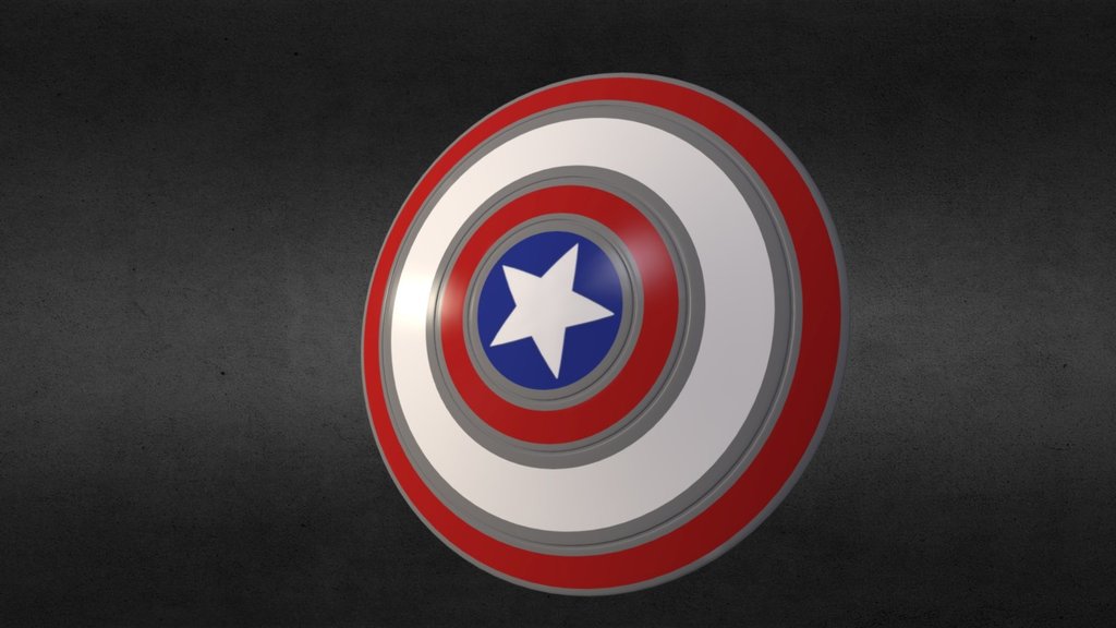 The Captain's Shield - 3D model by thecakeface [2511846] - Sketchfab