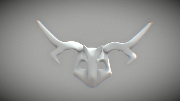 Forest God Mask - [WIP] 3D Model