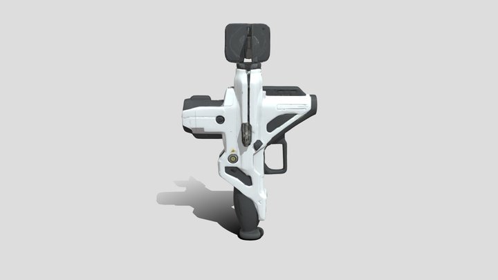A futuristic gun 3D Model