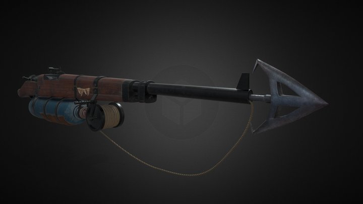 Harpoon gun 3D Model