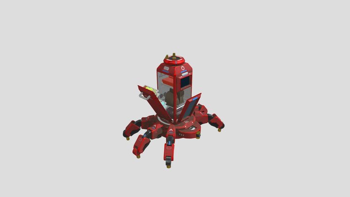 refrigerator mecha 3D Model