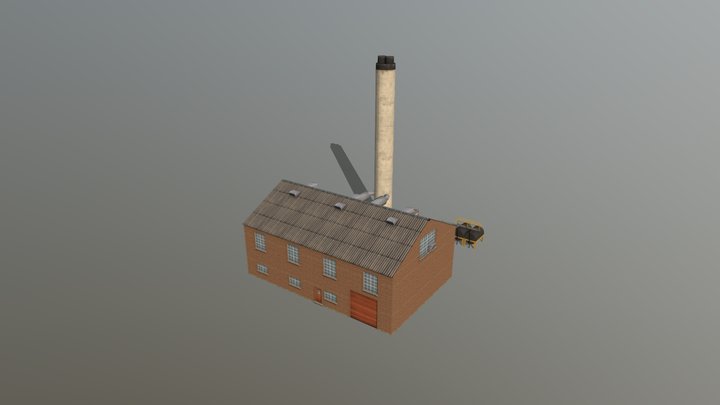 Small Diesel Power Plant, Cities:Skylines Asset 3D Model