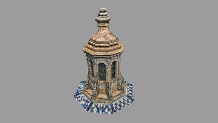 Corpus Christi Church Dome Lantern - Seville 3D Model