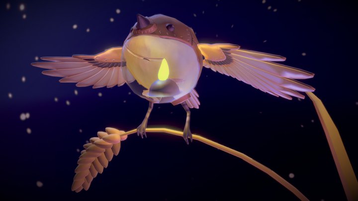Bird Lantern 3D Model