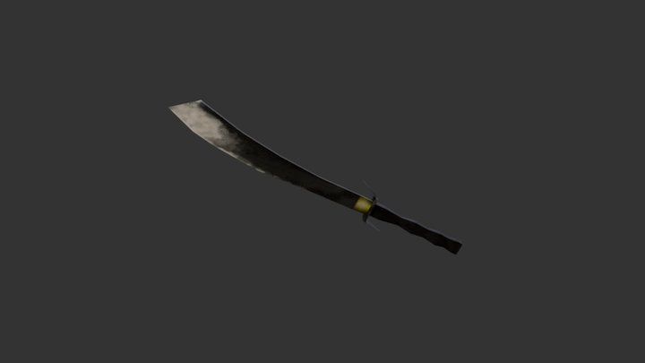 雕塑系三 10410322 許詠盛 斬頭刀 3D Model
