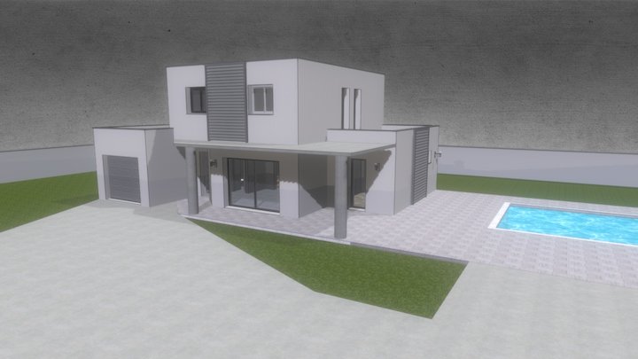 Pavillon 100m² by RC 3D Model